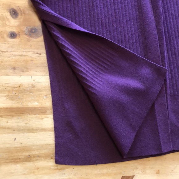 Mixed Rib No-button Long Talbots Sweater - Picture 4 of 9